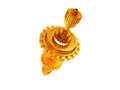 3d Rendering gold colour Gears Backg ound